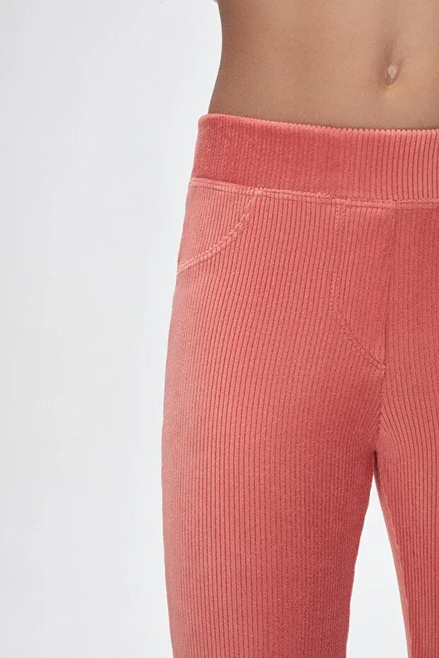 Детские леггинсы для девочек вельветовые Lovetti, Salmon — фото 3