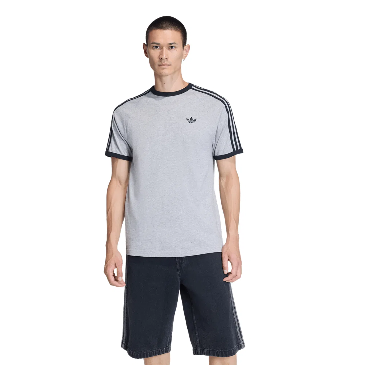 Мужская футболка с коротким рукавом 3-Stripes adidas, Medium Grey Heather