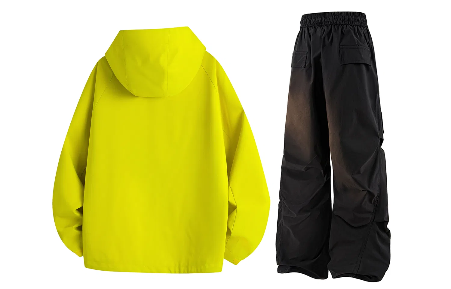 Детский комплект куртки и брюк из плащевки Emerald Yellow+Black (2 Pack DIY Badge) WARRIOR — фото 3