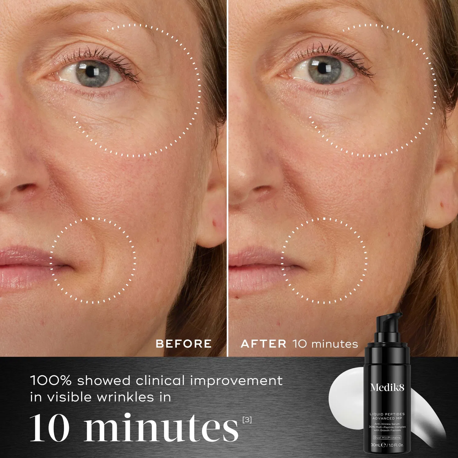 Сыворотка для лица с пептидами Liquid Peptides Advanced MP, Medik8, 30 мл — фото 3