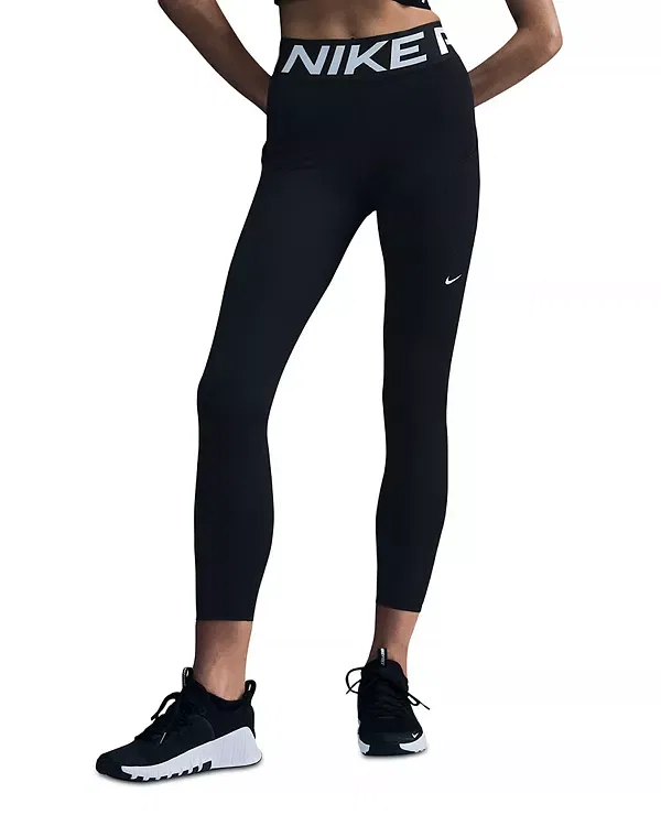Женские брюки для фитнеса Sculpt High Rise 7/8 Pocket Tights Nike, черный