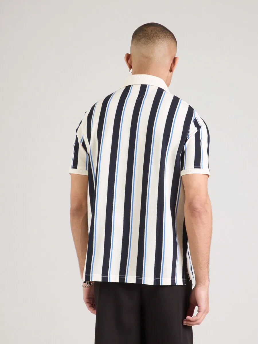Рубашка TOMMY HILFIGER 'Relaxed Fit Stripe Crepe' белого цвета — фото 3