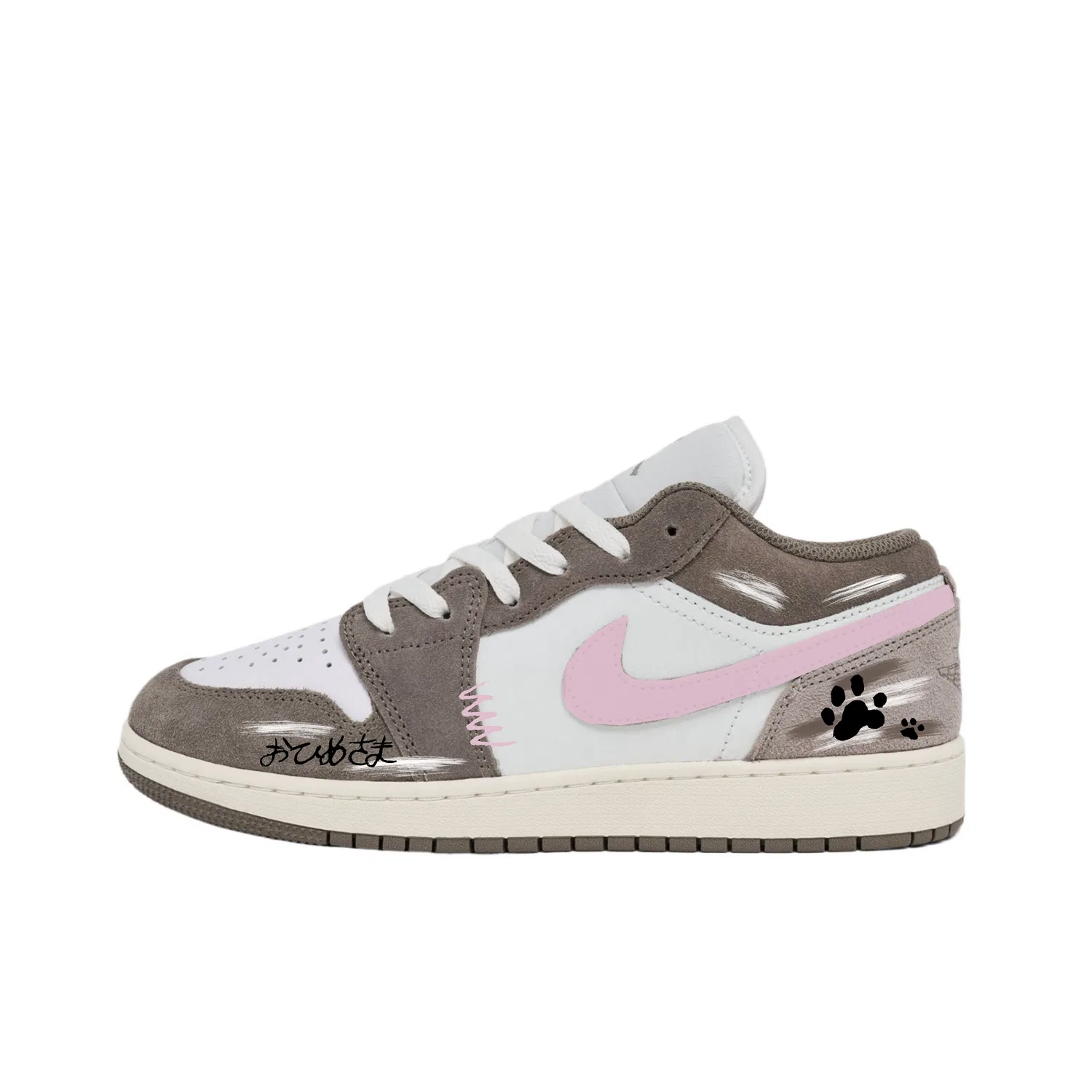 Детские кроссовки для скейтбординга с синтетической кожей Nu Retro Jordan, White