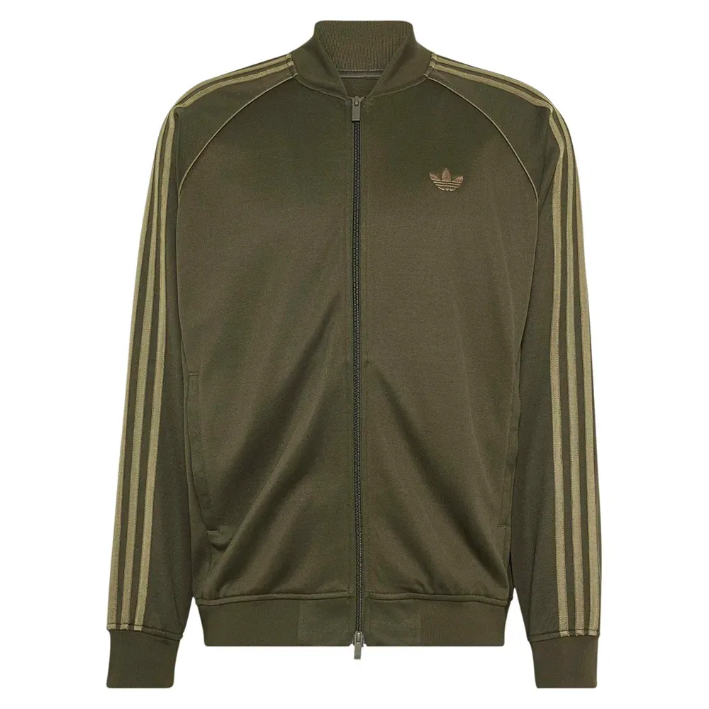 Толстовка на молнии Loose Track Adidas Originals, зеленый — фото 3