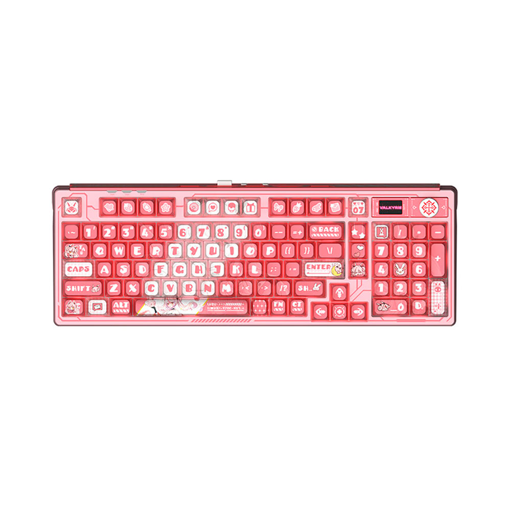 

Игровая беспроводная клавиатура Valkyrie VK99, Lvbu, розовый, английская раскладка