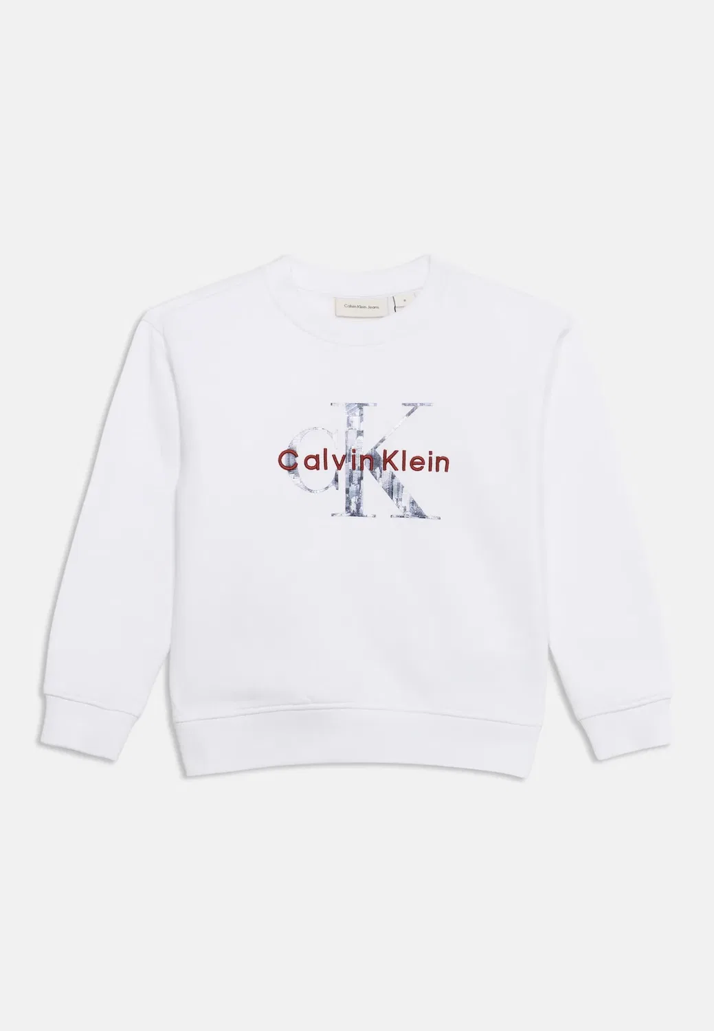 Толстовка с монологом унисекс - толстовка Calvin Klein Jeans, Bright White