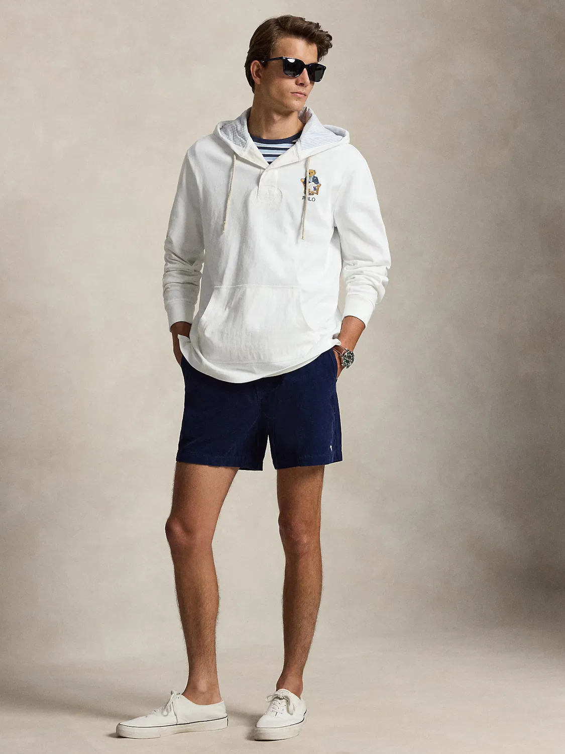 Шорты Polo Ralph Lauren Regular, темно-синие — фото 4