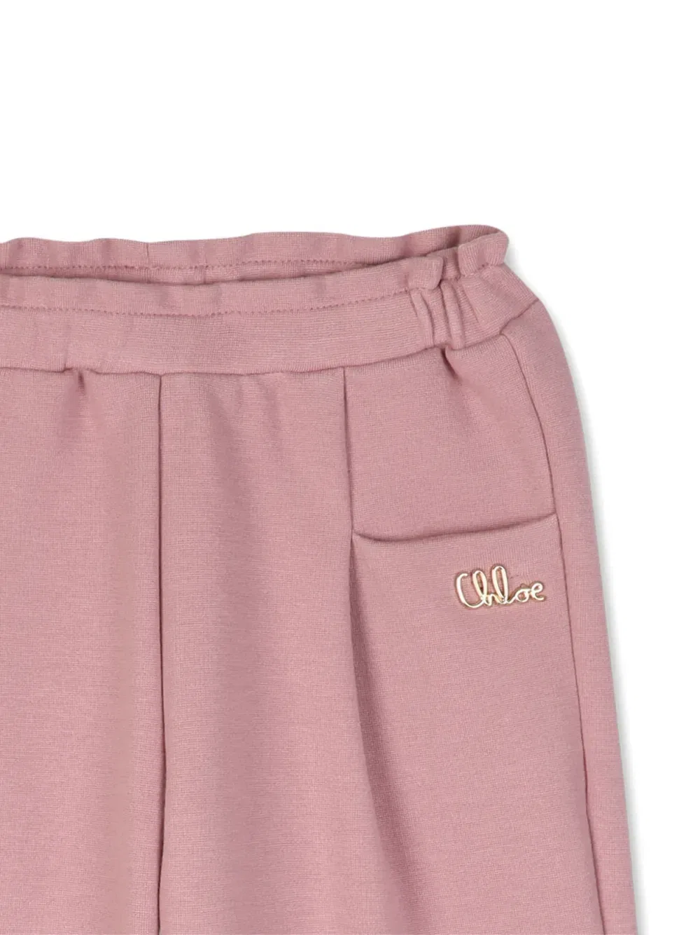 Спортивные брюки с логотипом Chloé Kids, розовый — фото 3