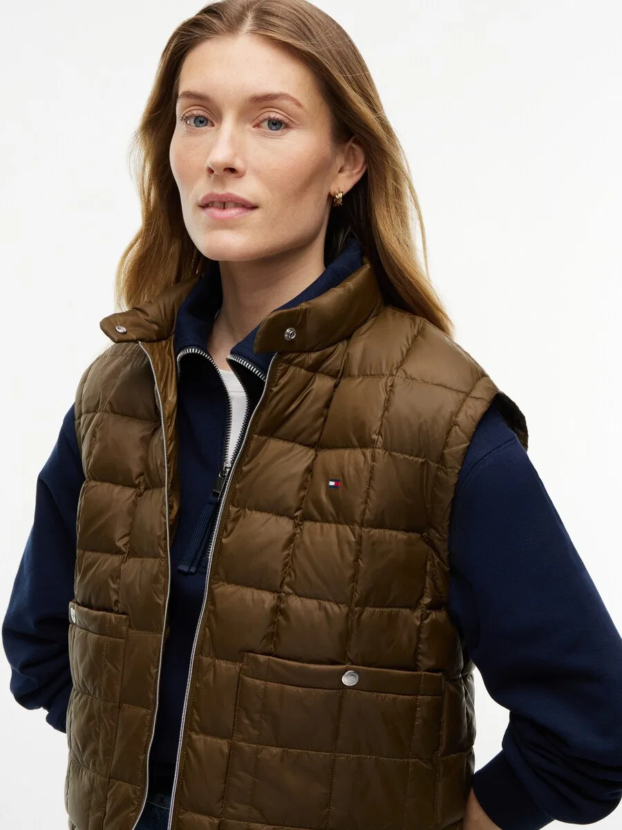 Жилет TOMMY HILFIGER оливкового цвета — фото 3