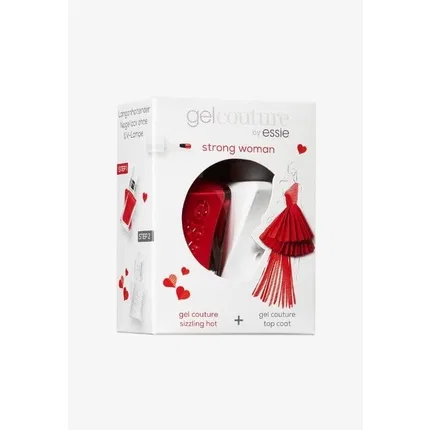 Лак для ногтей подарочный набор Essie, Thank You Red and Fast Drying Clear Top Coat, 150 мл