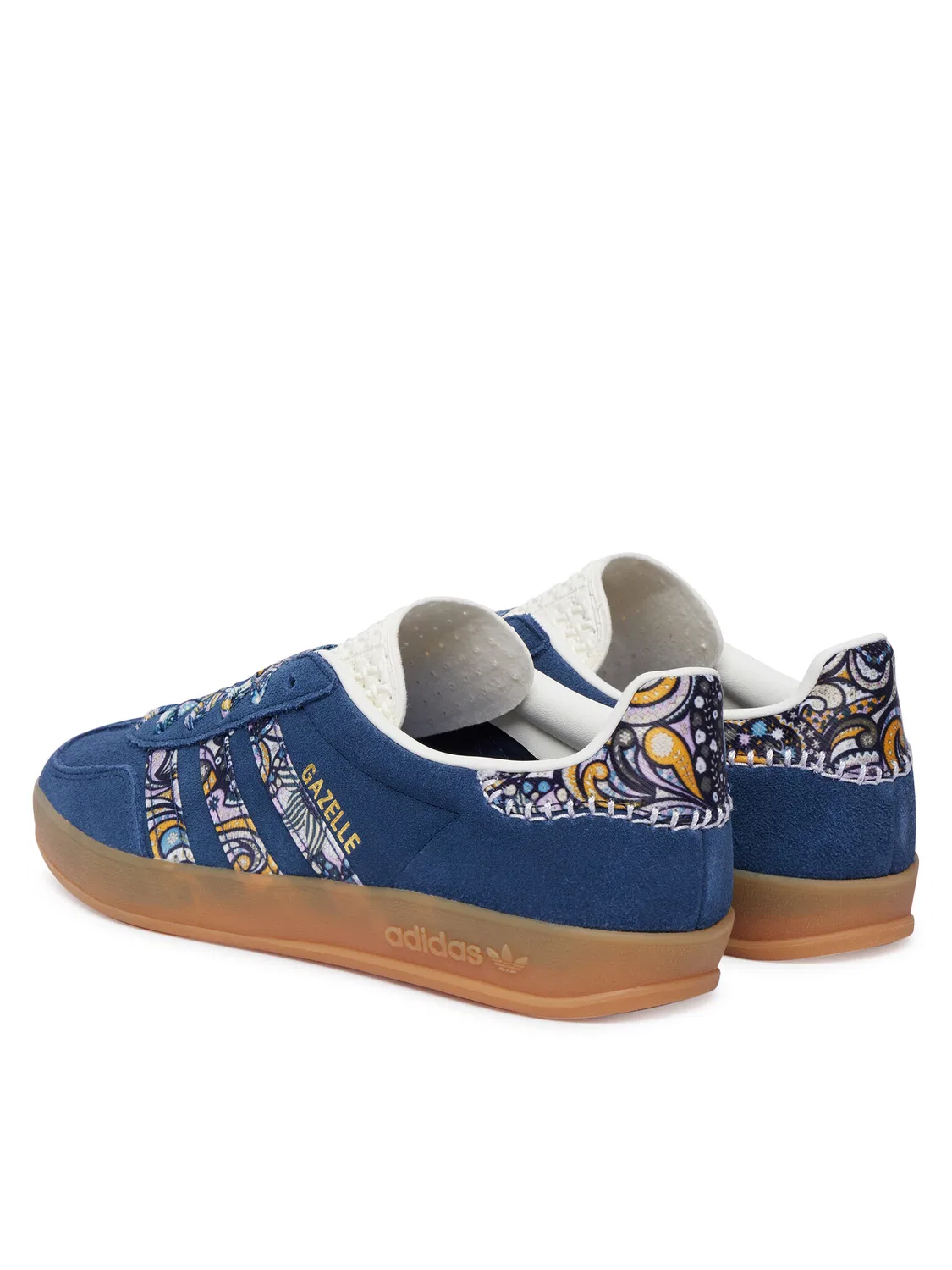 Кроссовки для девочки Liberty London Gazelle Indoor Adidas, темно-синий — фото 4
