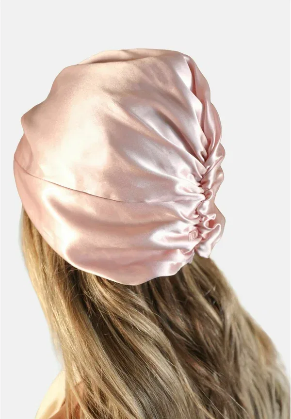 Шапка для сна из мульберри шелка, Lenoites, Pink — фото 4