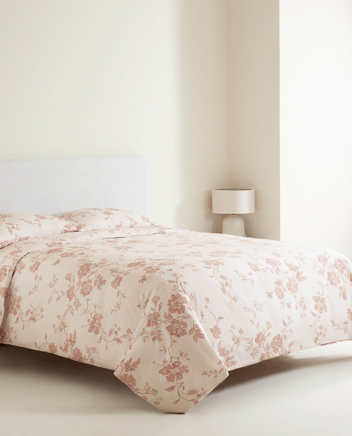 Пододеяльник Zara Home Floral Print, светло-розовый — фото 4