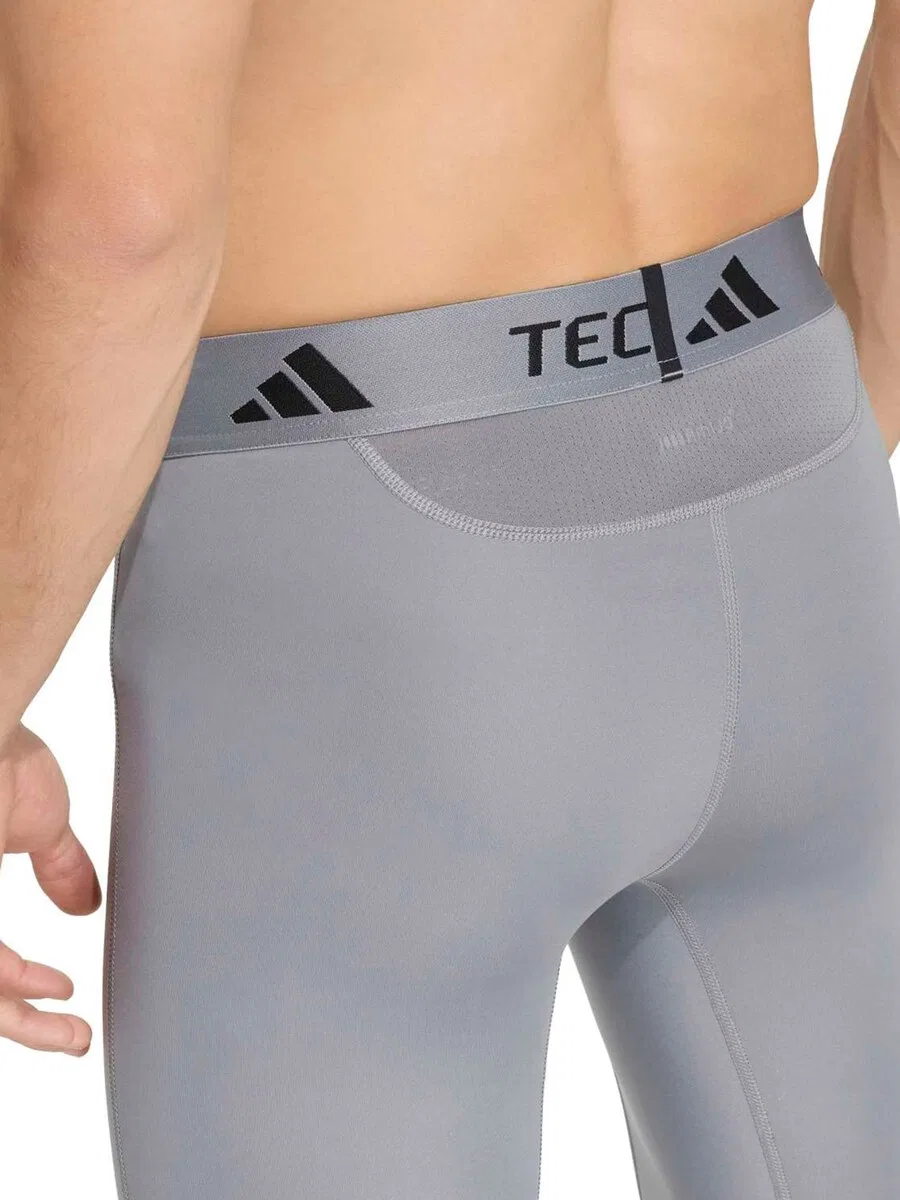Узкие спортивные брюки ADIDAS PERFORMANCE серого цвета — фото 3