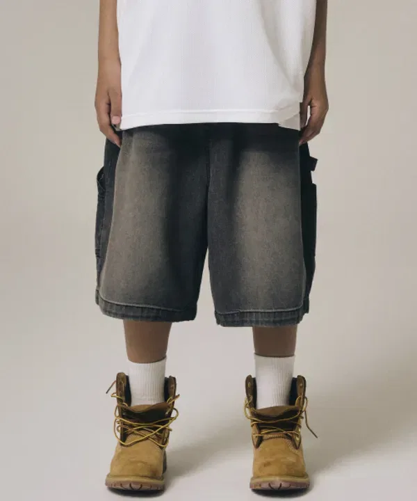 Шорты карго свободные Giant Fit, Takeasy Kids, черный — фото 2