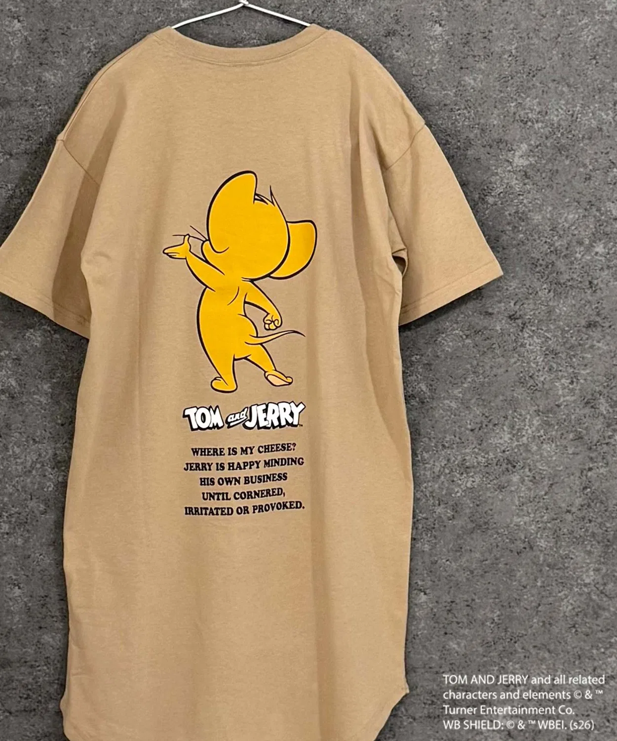 Детское платье с принтом оверсайз TOM&JERRY, Dark Green — фото 3