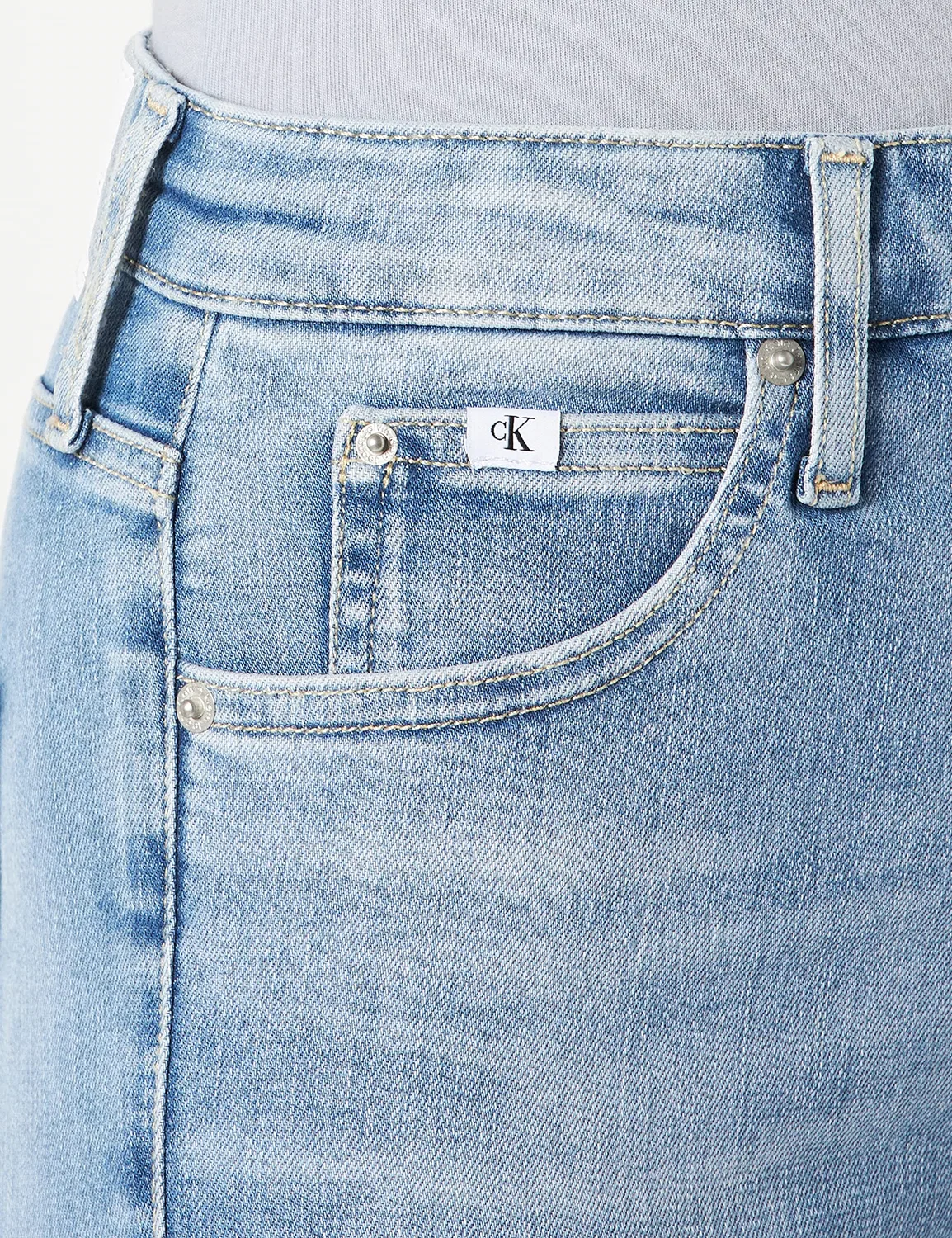 Женские джинсы с высокой посадкой Calvin Klein, Denim (Den Light) — фото 3