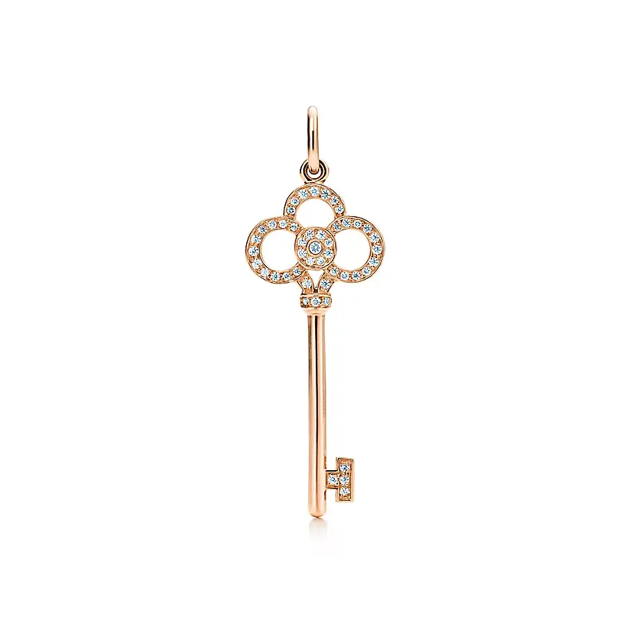 

Шарм-подвеска Tiffany & Co. Keys Crown, розовое золото/бриллиант