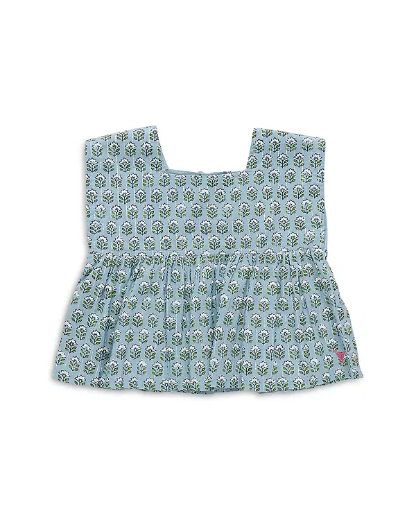 Детский топ для девочек с принтом Kamari Pink Chicken, Blue Prair