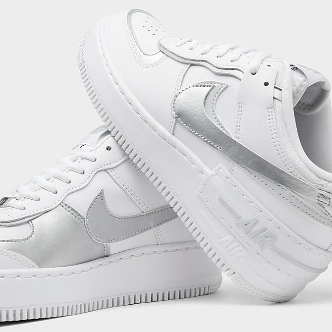 Кроссовки Nike Air Force 1 Shadow, белый/серый — фото 3
