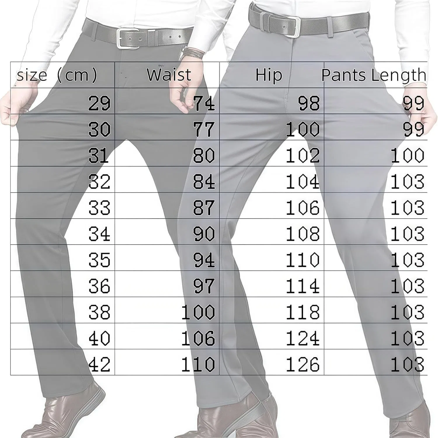 Мужские брюки прямого кроя с высокой посадкой Timelessflex, Dark Gray Thick — фото 2