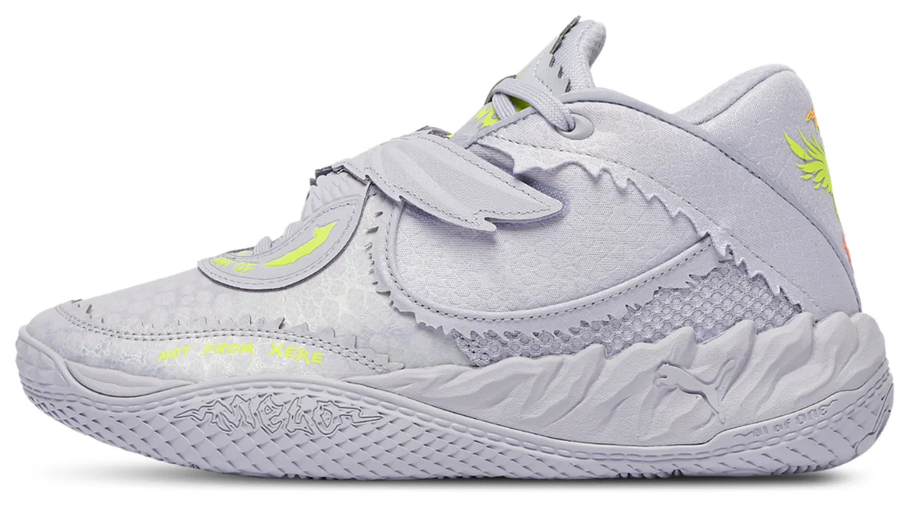 Кроссовки для мальчиков MB.05 Metallic PUMA, серебристый/серый — фото 3