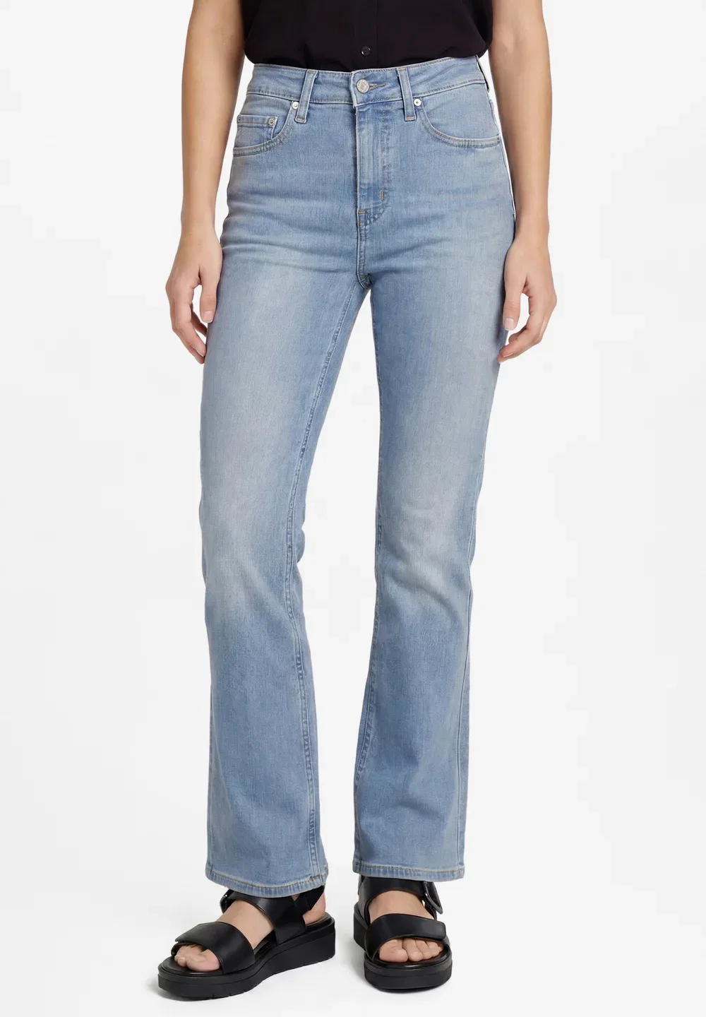 Удлиненные джинсы Wb-700 серии-725 - джинсы-клеш Levi'S, Light Stone