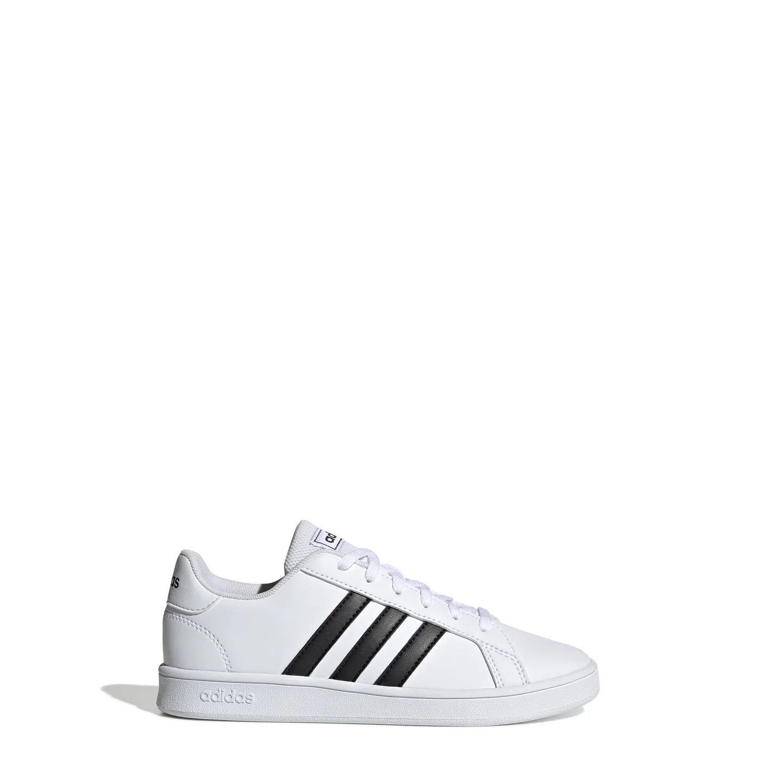 Детские кроссовки для мальчиков с синтетическим верхом Grand Court K Adidas, Cloud White Core Black