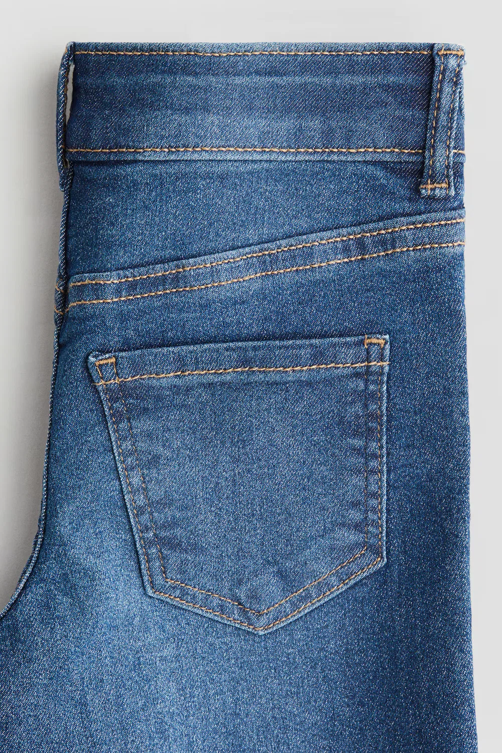 Джинсы с широкими штанинами из суперэластичной ткани H&M, Dunkles Denimblau — фото 2