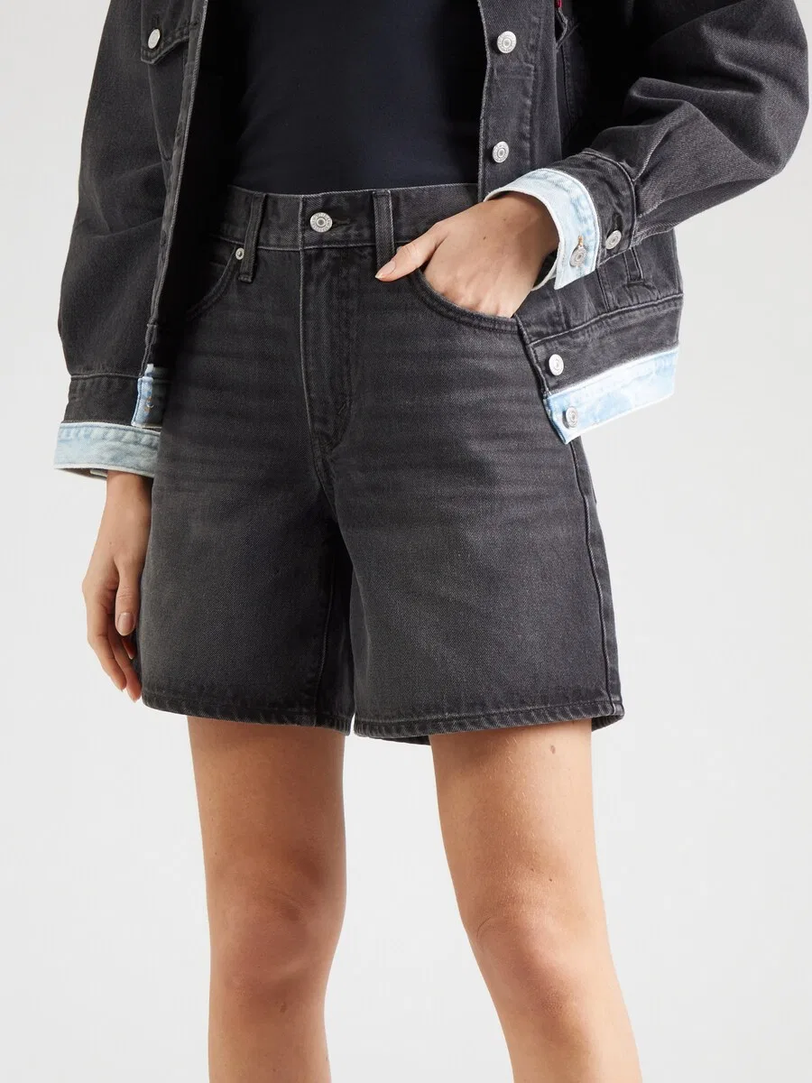 Шорты LEVI'S Baggy '94 Baggy' из черного денима — фото 4