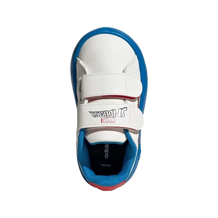 Детские спортивные кроссовки с принтом Spider-Man adidas Grand Court Spider-Man CF I, Синий — фото 3