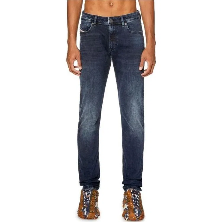 Джинсы Slim Fit с патчем DIESEL, Dark Blue — фото 3