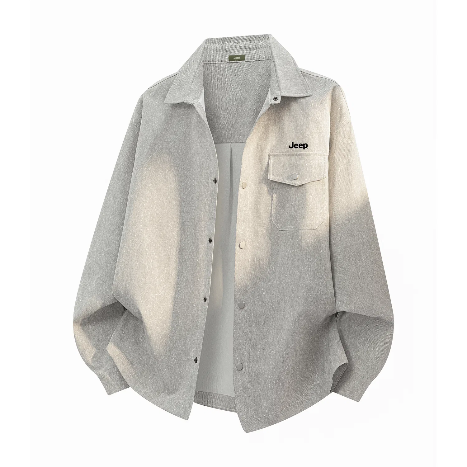 Детская рубашка с отложным воротником Jeep, Light Gray