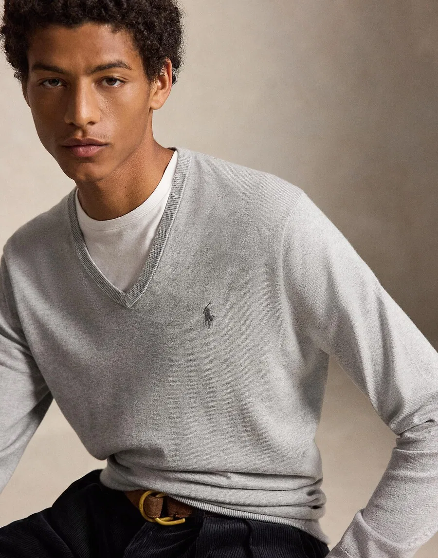 Свитер Polo Ralph Lauren в серо-пятнистом цвете — фото 2