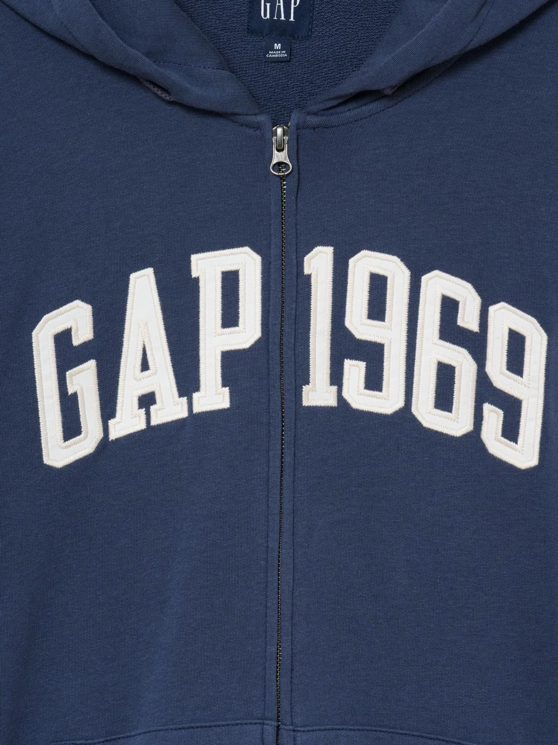 Худи с капюшоном, двойная молния, Relaxed Fit Gap 1969, Navy — фото 4