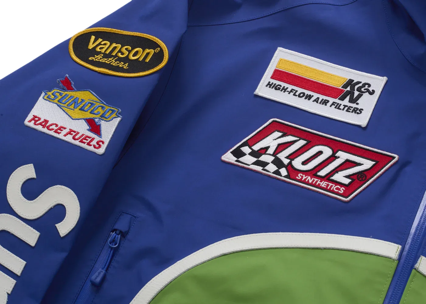 Мужская куртка GORE-TEX Vanson Leathers Supreme, Royal — фото 4