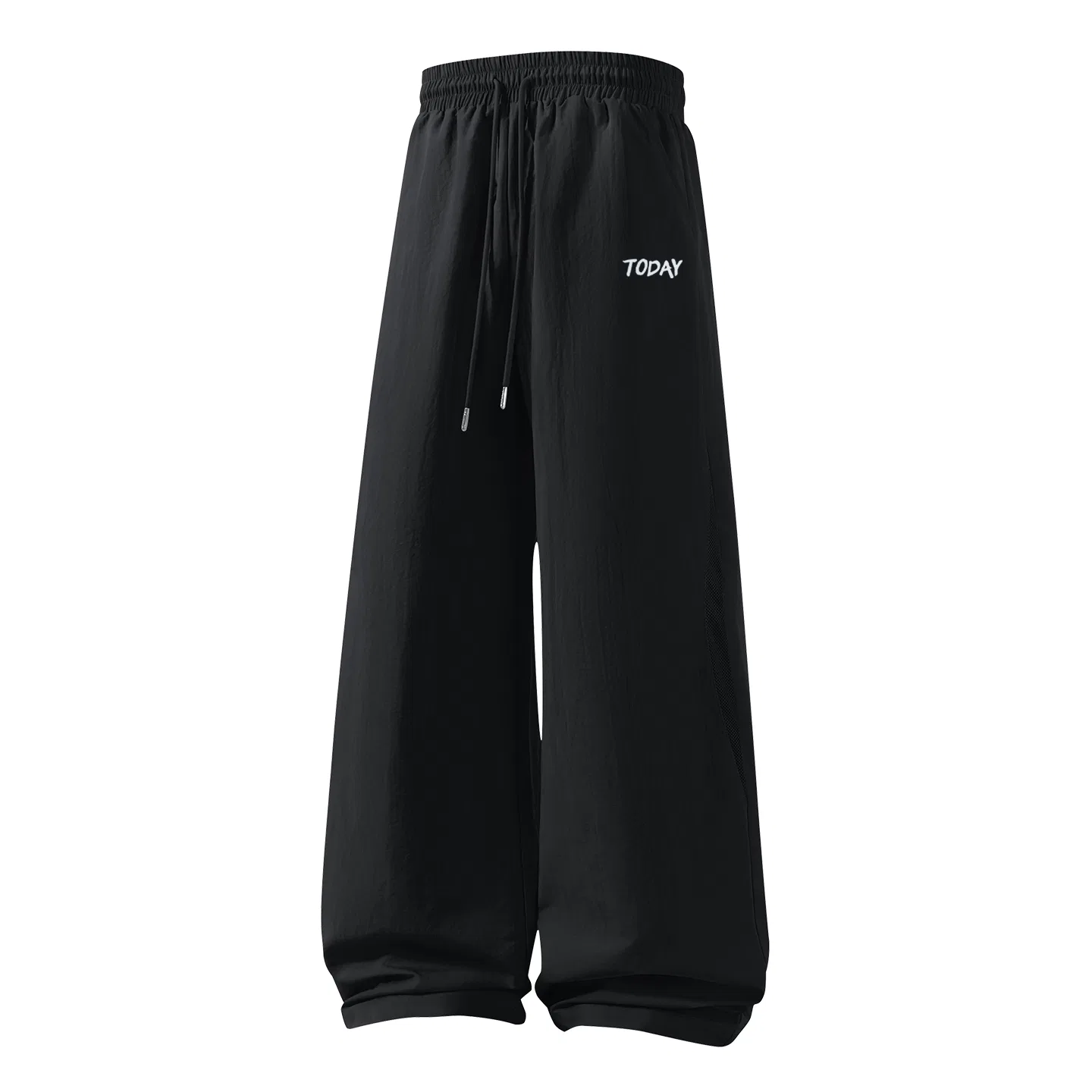 Детские повседневные брюки с принтом MINISO, Smooth Blue Graffiti Pants Logo, Black