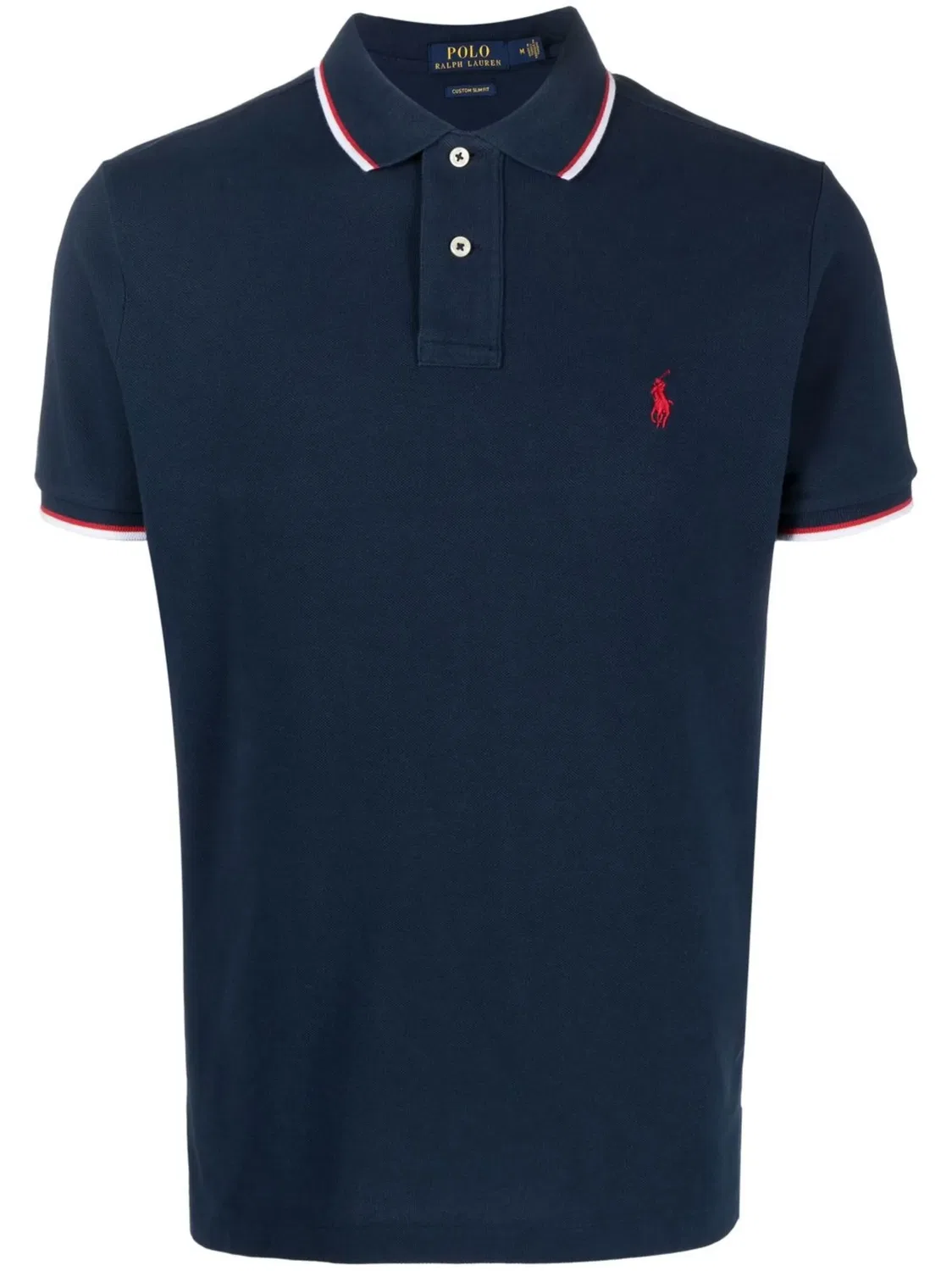 Polo Ralph Lauren Поло хлопковое с короткими рукавами, синий
