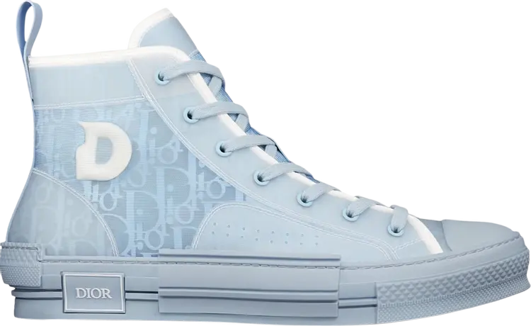 

Кроссовки Daniel Arsham x Dior B23 High Dior Oblique - Light Blue, синий