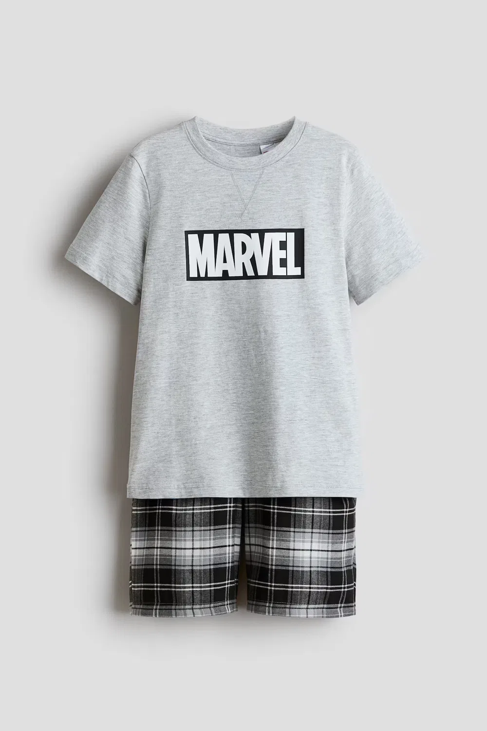 Пижама из набивного хлопка H&M, Graumeliert/Marvel Comics