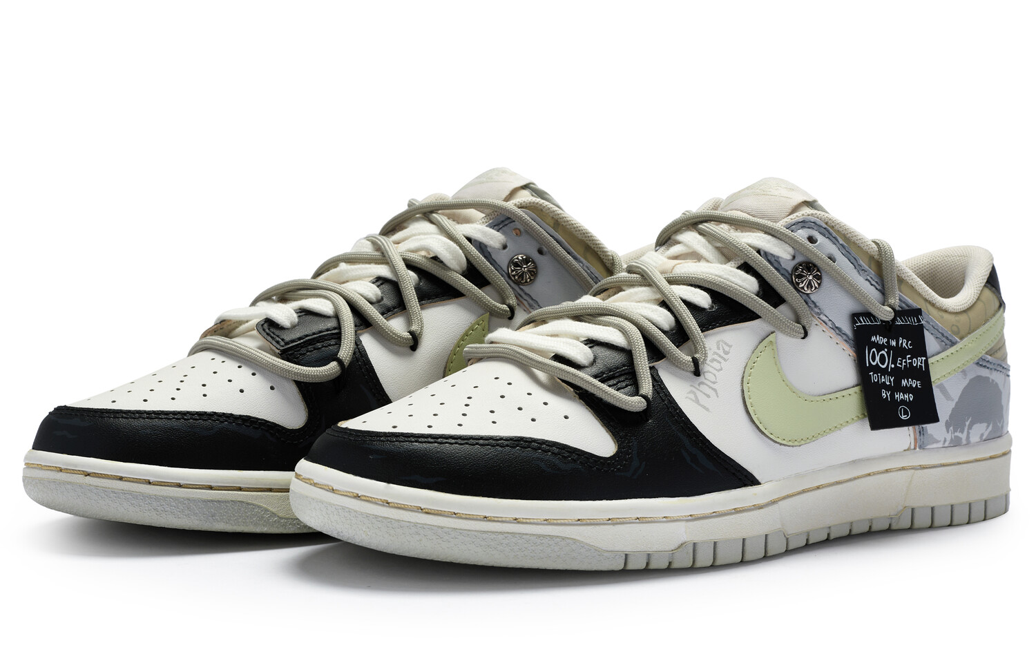 

Кроссовки Nike Dunk Skateboard Shoes Men Low-Top Black White Gray