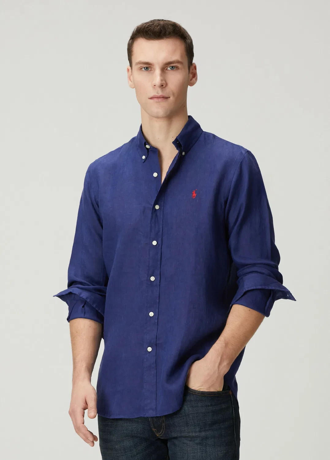 Рубашка Polo Ralph Lauren Lacivert, navy