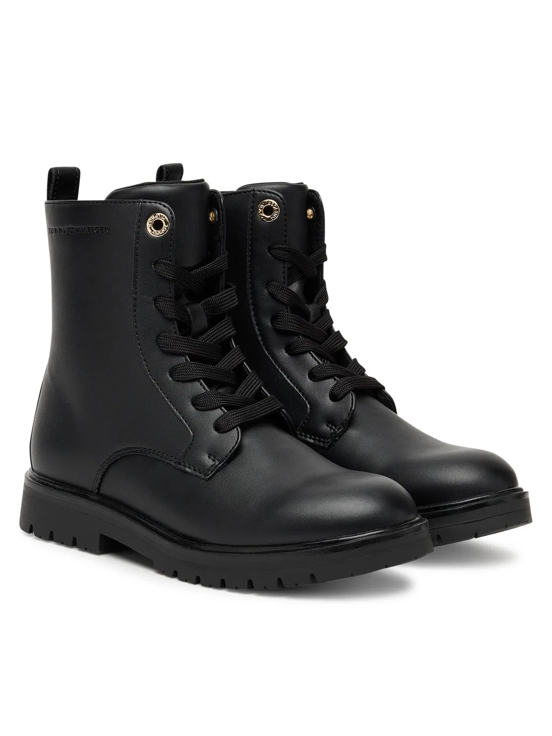 Ботильоны на шнуровке для девочки Lace-Up Bootie Tommy Hilfiger, черный — фото 2