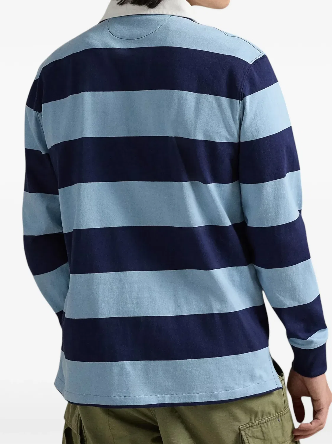 Рубашка-поло с длинными рукавами, синяя Polo Ralph Lauren, синий — фото 2