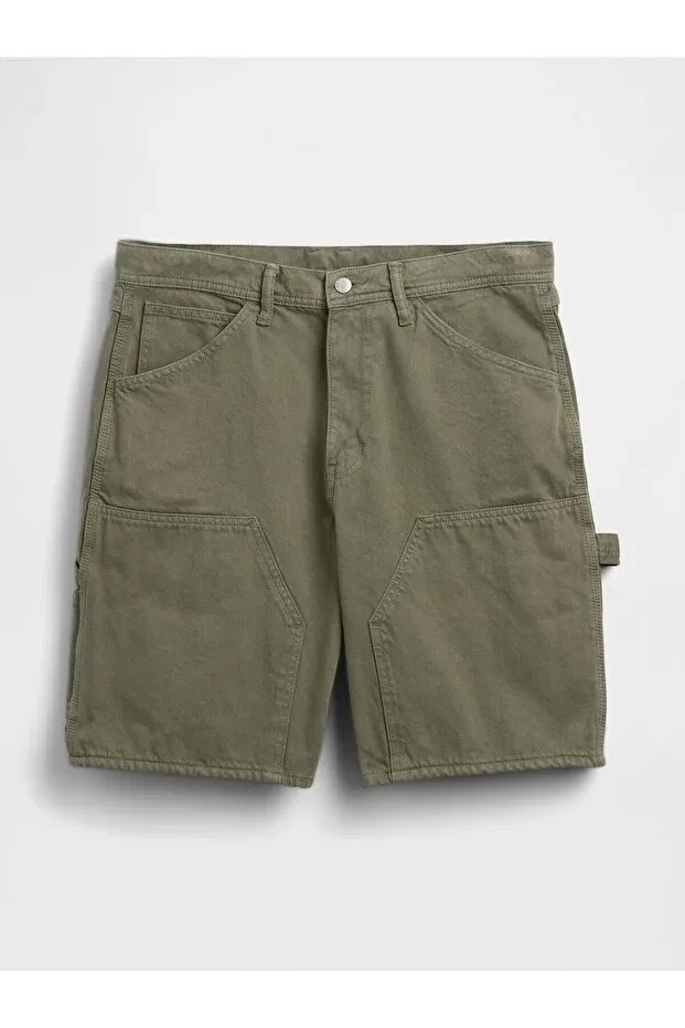 Мужские шорты джинсовые свободные Gap, Green-000 — фото 2