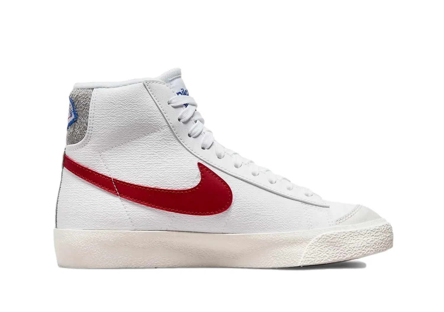 Детские кроссовки для мальчиков с вентилируемой подошвой '77 Mid Blazer NIKE, Gym Red Smoke Grey