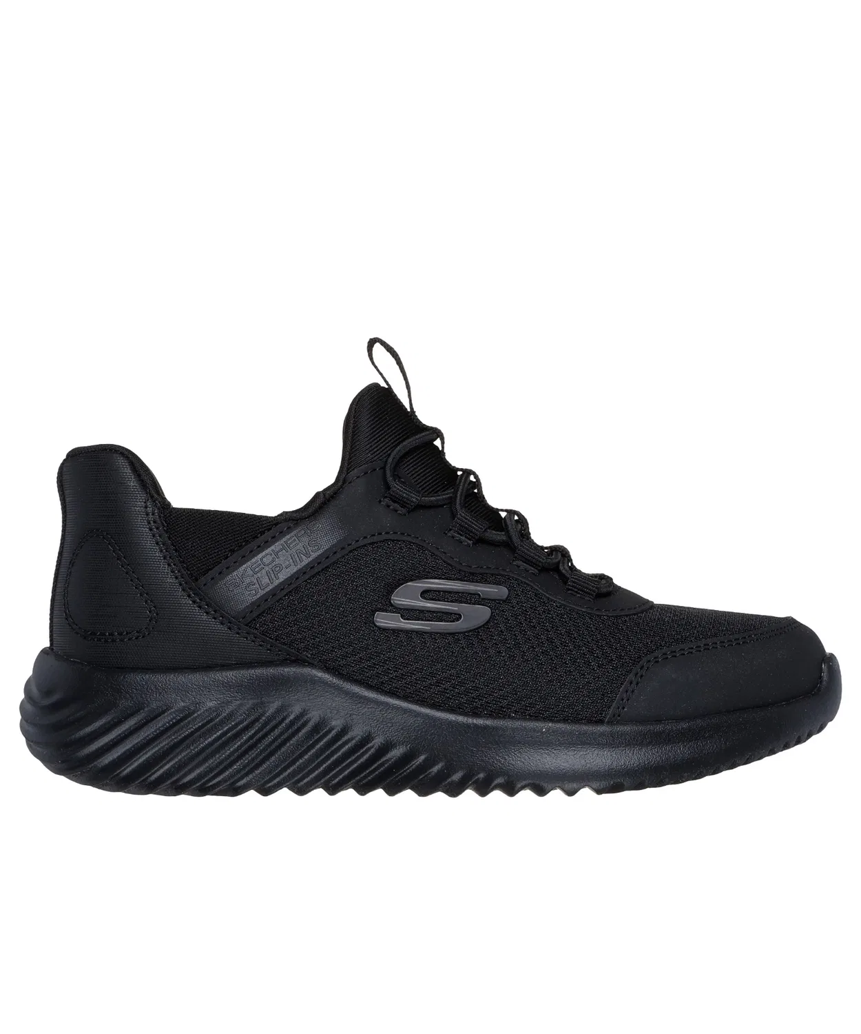 Детские слипоны с технологией Hands-Free Slip-ins, модель Bounder - Brisque Burst SKECHERS, Black Black — фото 3