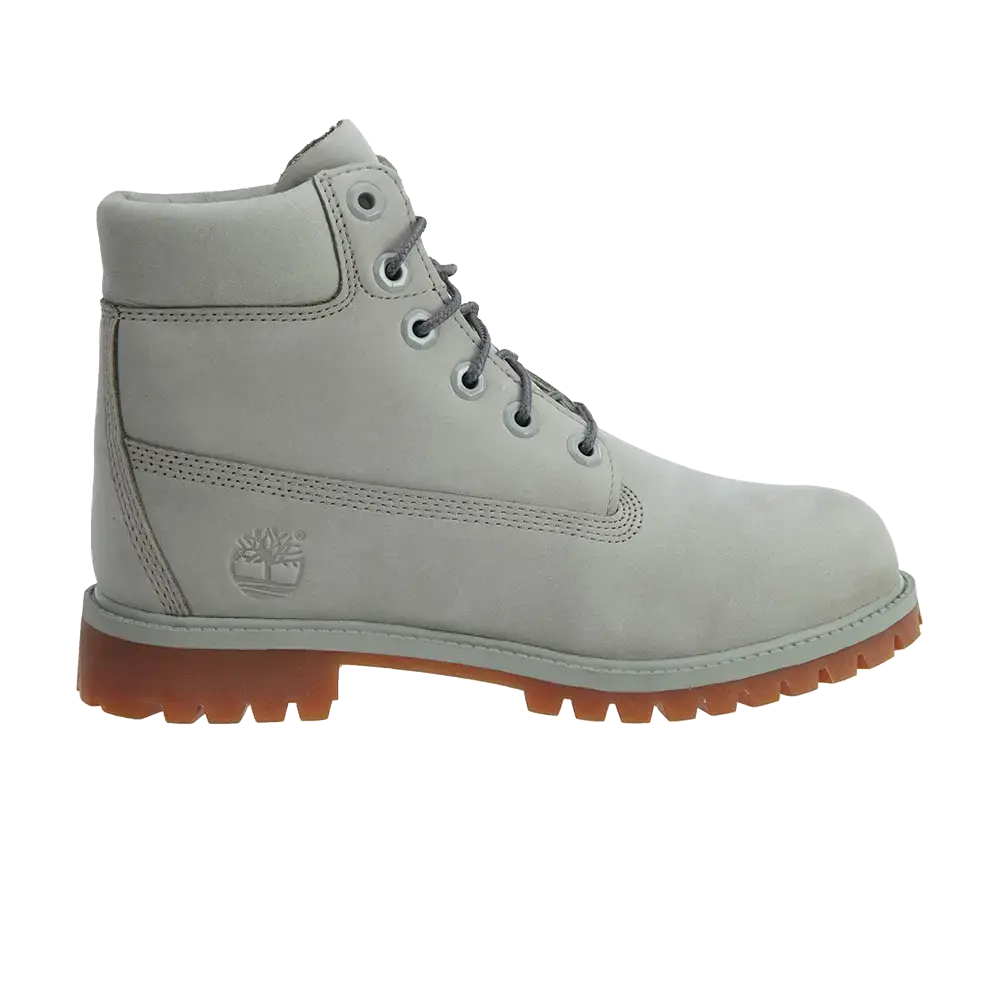 Ботинки Timberland Premium 6 Inch Junior с логотипом, серый