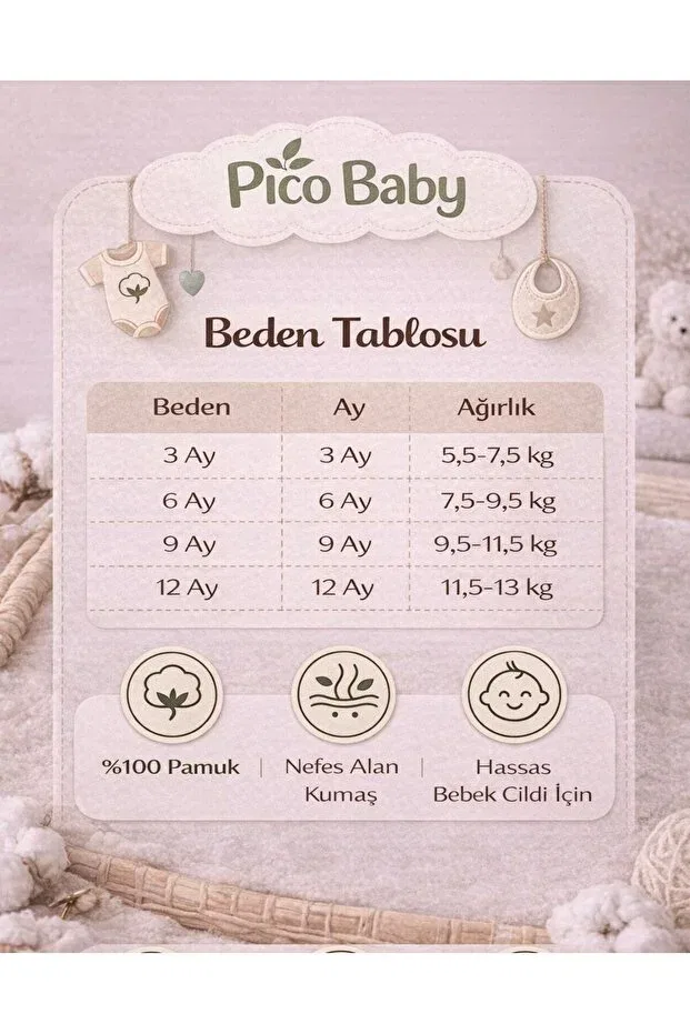 Детское боди для мальчиков хлопковое 3-предметный набор Pico Baby, Blue — фото 2