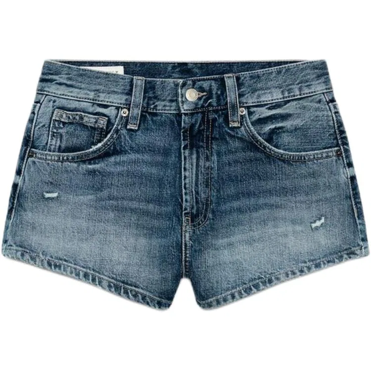 Женские джинсовые шорты синие ZARA, Blue